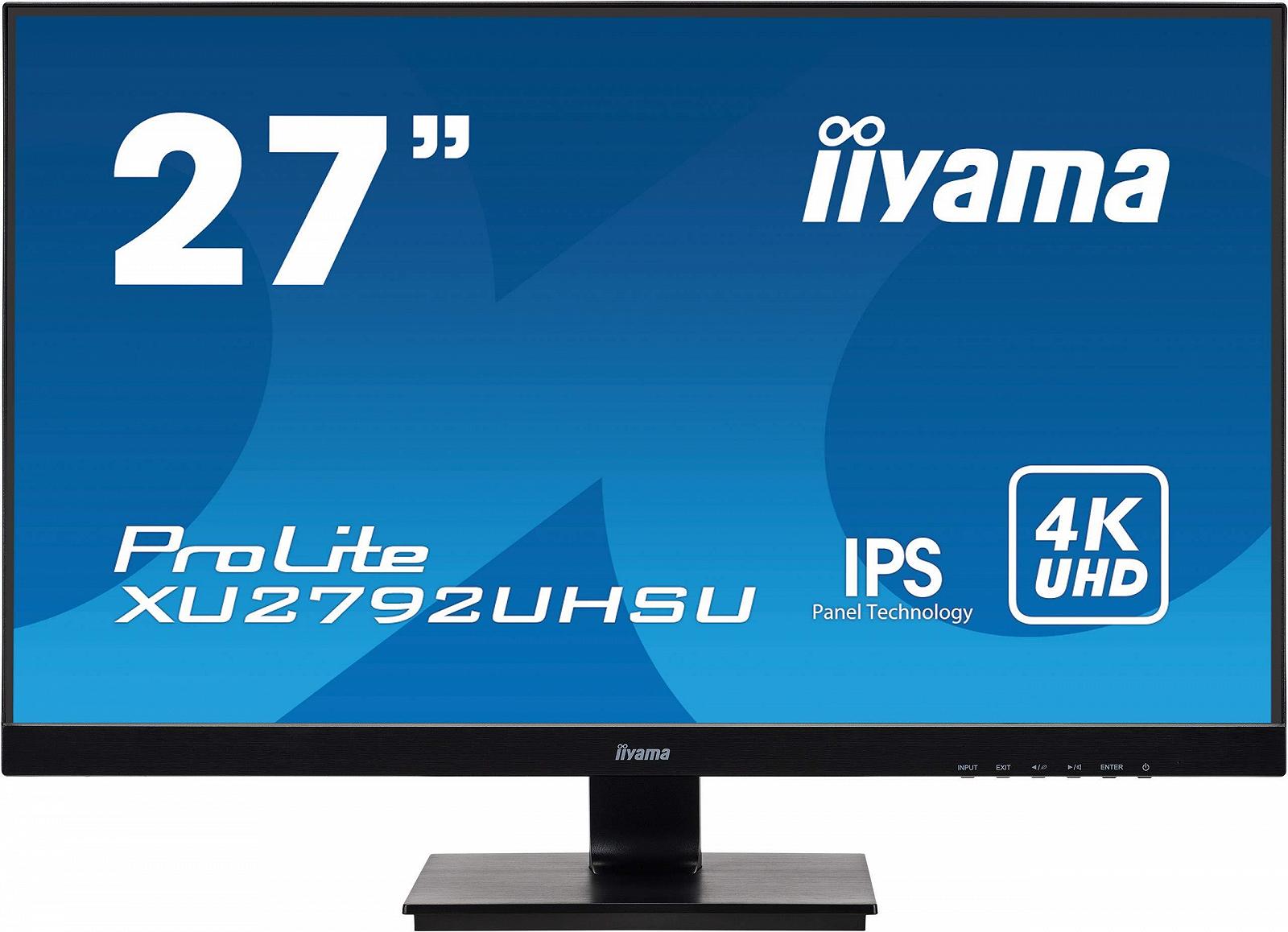 Монитор iiyama Prolite XU2792UHSU-B1 68.4 см 27 дюймов IPS LED 4K UHD DVI HDMI DP 2xUSB3.0 Slim-Line черный, фото №1
