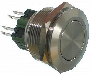 Кнопка антивандальна VJ Parts d32mm стрижка 28mm h32mm 4 контакту - Фото 1