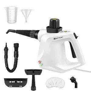 Пароочиститель ручной 1000 Вт IPX4 9 аксессуаров - Фото 1