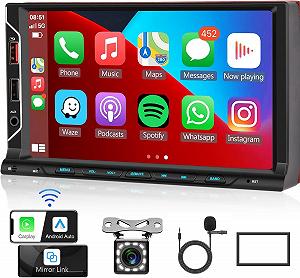 Автомагнітола Hodozzy 9312W / 7" / Сенсорна / Apple CarPlay / Android Auto / Bluetooth / USB / AUX / 2DIN - Фото 1
