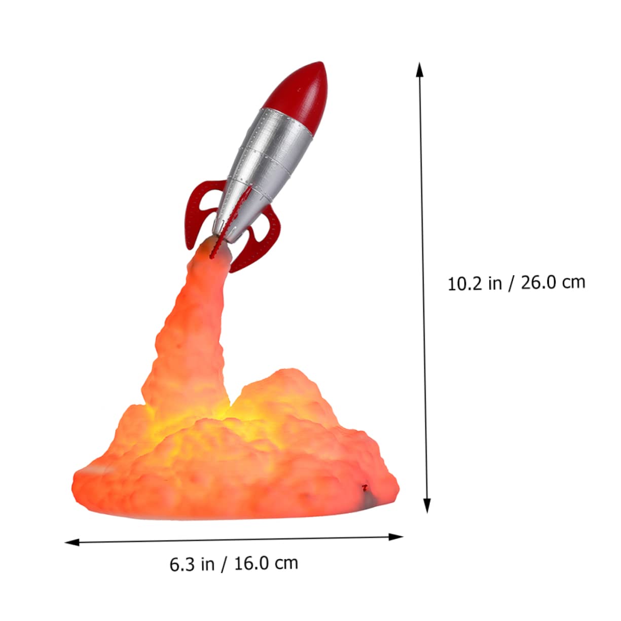 Нічник DOITOOL Rocket Light Spaceship Night Light Біорозкладний, фото №5