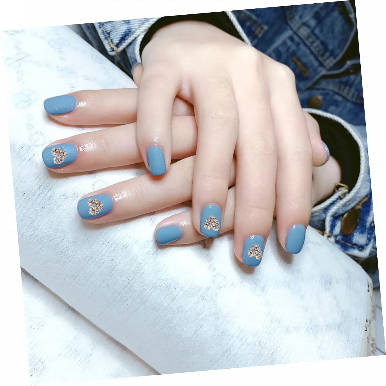 Стрази для нігтів Прикраса для нігтів Серце Ipetboom. Аксесуари зі скла для манікюру, фото №9