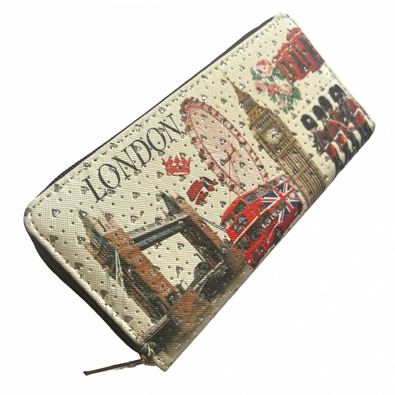Кошелек Souvenirs London Женский кошелек Отделение для карт и монет Сумка Длинный кошелек на молнии Для девушек Женский кошелек Разноцветный 20 x 10 x 2.5 см Сувенир, разноцветный, сувенир, фото №3