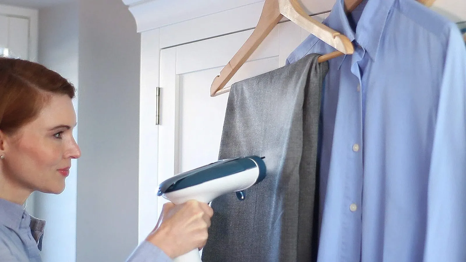 Вертикальный отпариватель Morphy Richards 361000 1750 Вт Белый/Голубой, фото №6