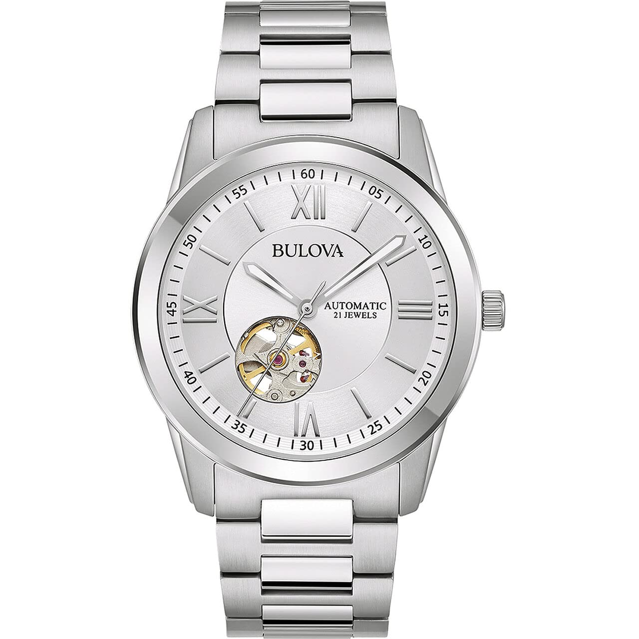 Годинник Bulova Modern Мужской Автоматичний З Нержавіючої Сталі Ремешок 96A280 Сріблястий, фото №1