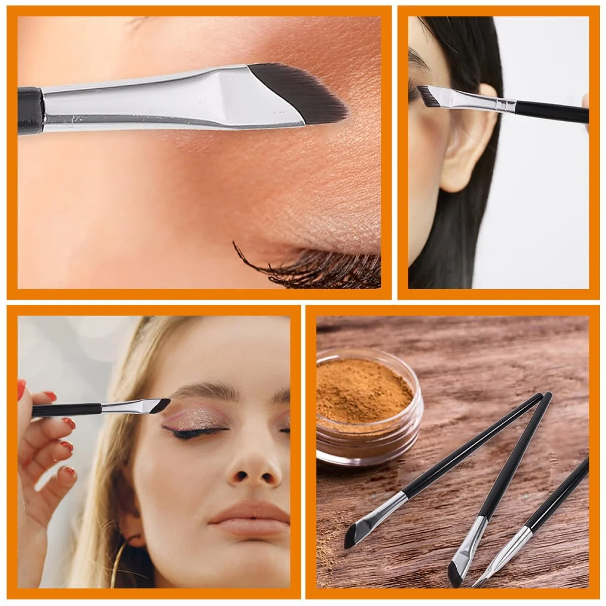 Кисти VINTORKY для кремовых и жидких текстур, для теней, для подводки глаз, фото №5