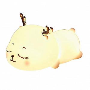 Лампа HEMOTON Little Milk Deer Pat Cat Lamp LED Night Light ABS Белый Детский - Фото 1