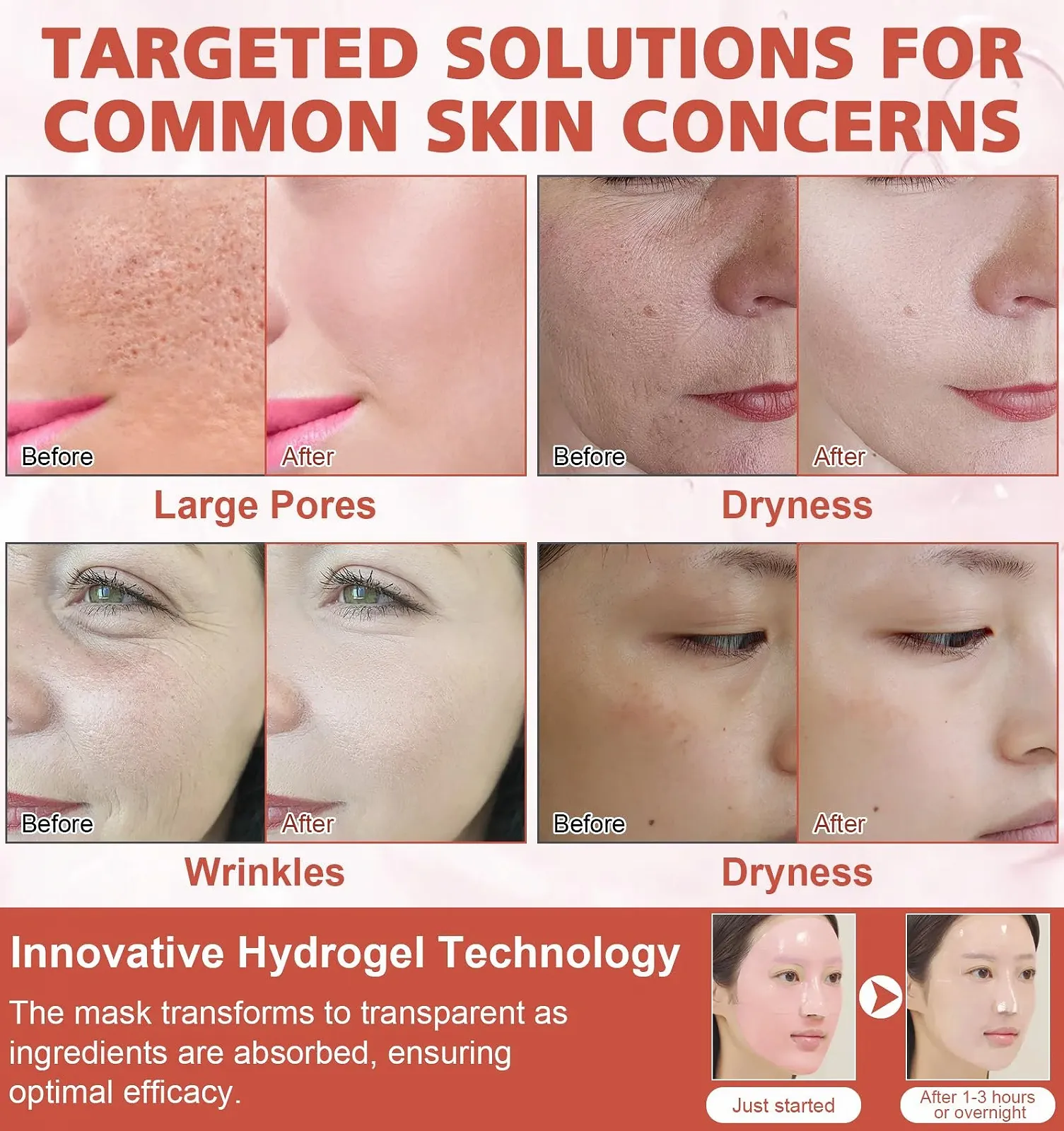 Маска Luuma Beauty Collagen для обличчя нічна з колагеном для сяйва шкіри, 5 шт, фото №6