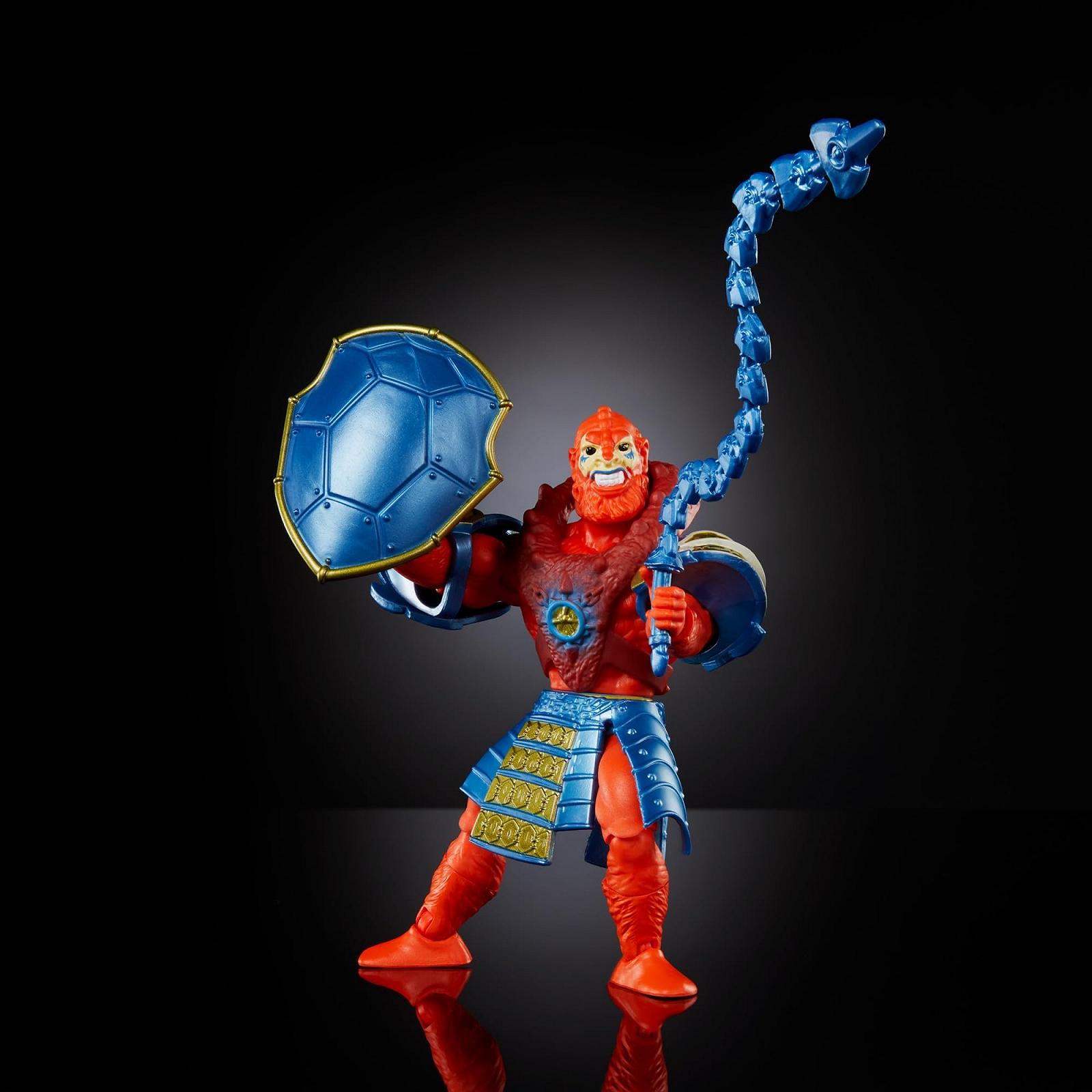Фигурка Masters of the Universe Origins Turtles of Grayskull Бист Мен, 16 точек движения, кроссовер TMNT и MOTU с аксессуарами, фото №4