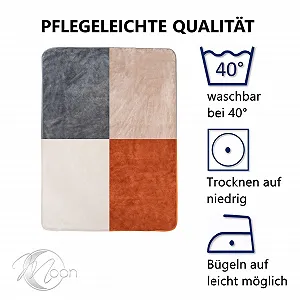 Одеяло Moon Кашемир Чувство Сделано из переработанных материалов 150 x 200 см Бежевый synthetic.ua - Фото 1