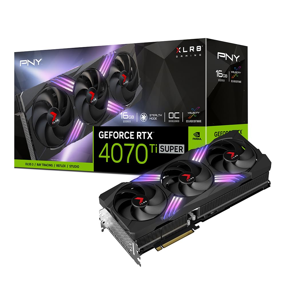 PNY GeForce RTX 4070 Ti SUPER 16GB XLR8 Gaming Verto Epic-X RGB Overclocked Triple Fan DLSS 3, фото №1 PNY GeForce RTX 4070 Ti SUPER 16GB XLR8 Gaming Verto Epic-X RGB Overclocked Triple Fan DLSS 3, фото №1