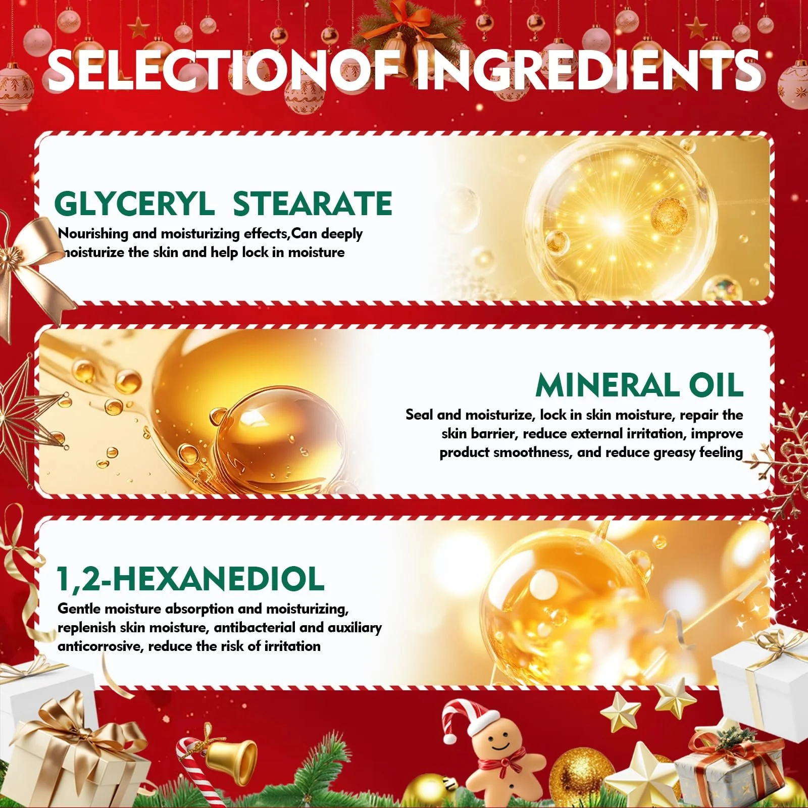 Набор рождественских кремов для рук, ежедневный увлажняющий крем для рук, для очень сухой кожи рук, подарок для семьи и друзей (5 x 30 г), фото №2