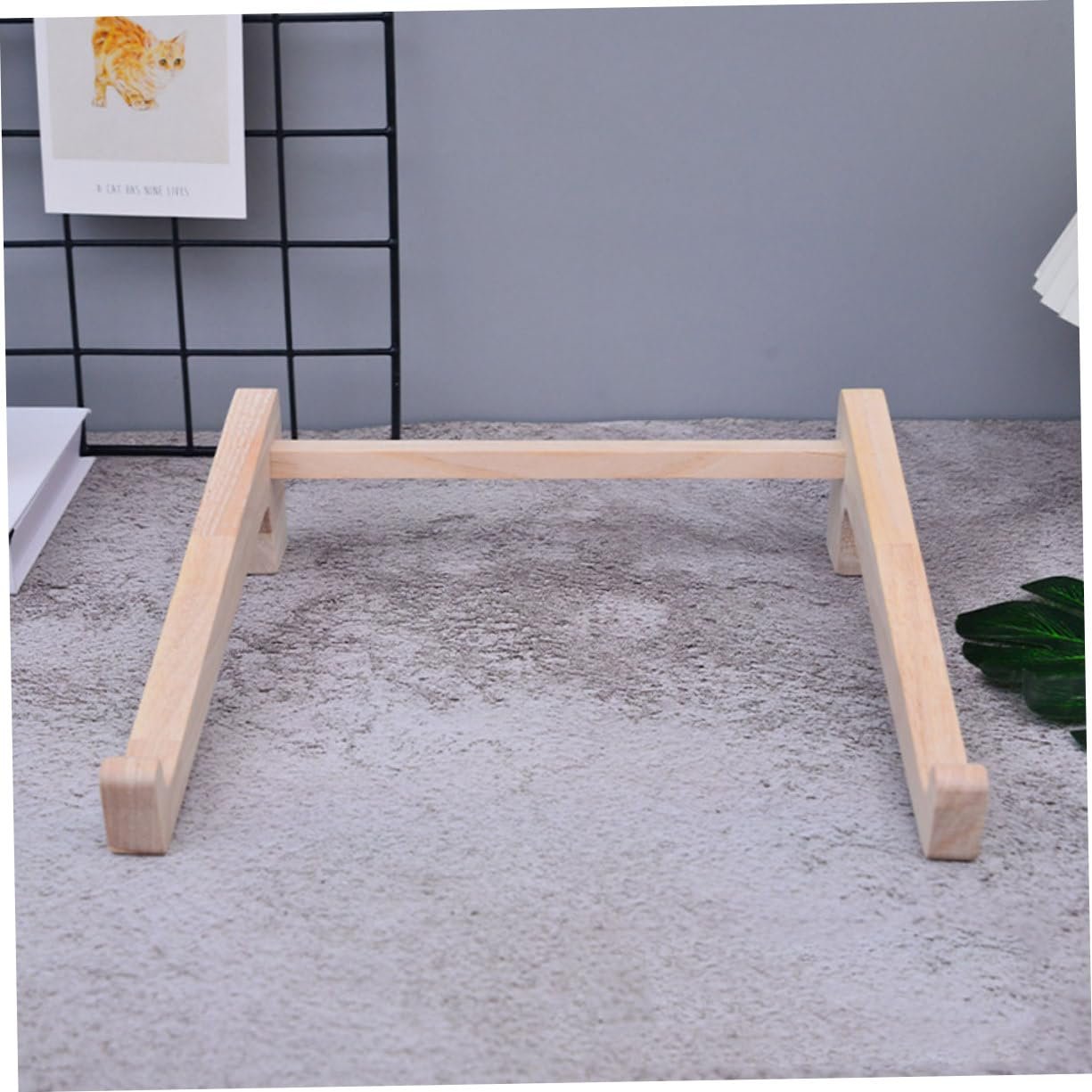 Підставка для ноутбука з масиву дерева, регульована, складана, для столу, компактна конструкція, підходить для ноутбуків, планшетів та книг, міцна, фото №3