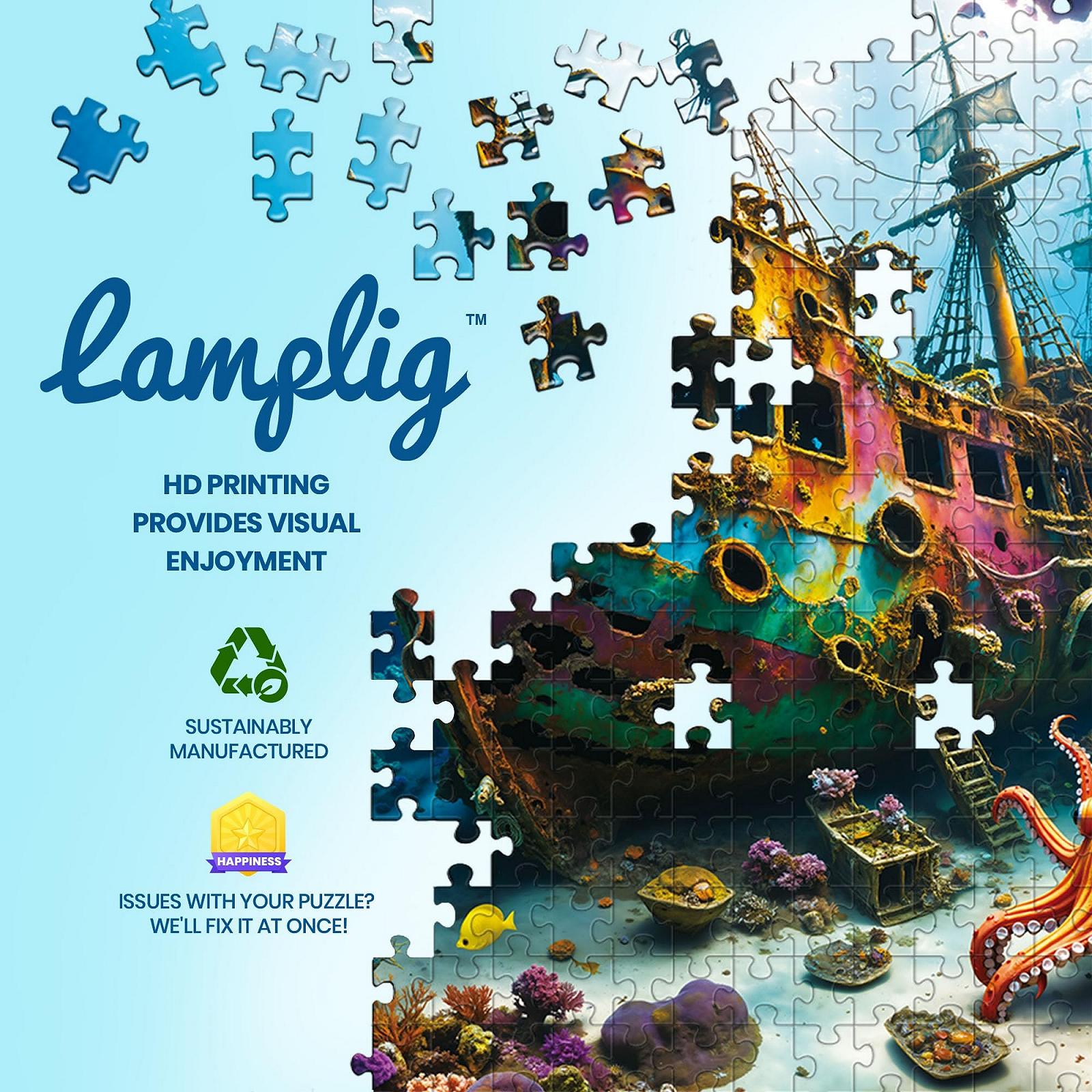 Пазл Sunken Ship Underwater World 1000 деталей, фото №8