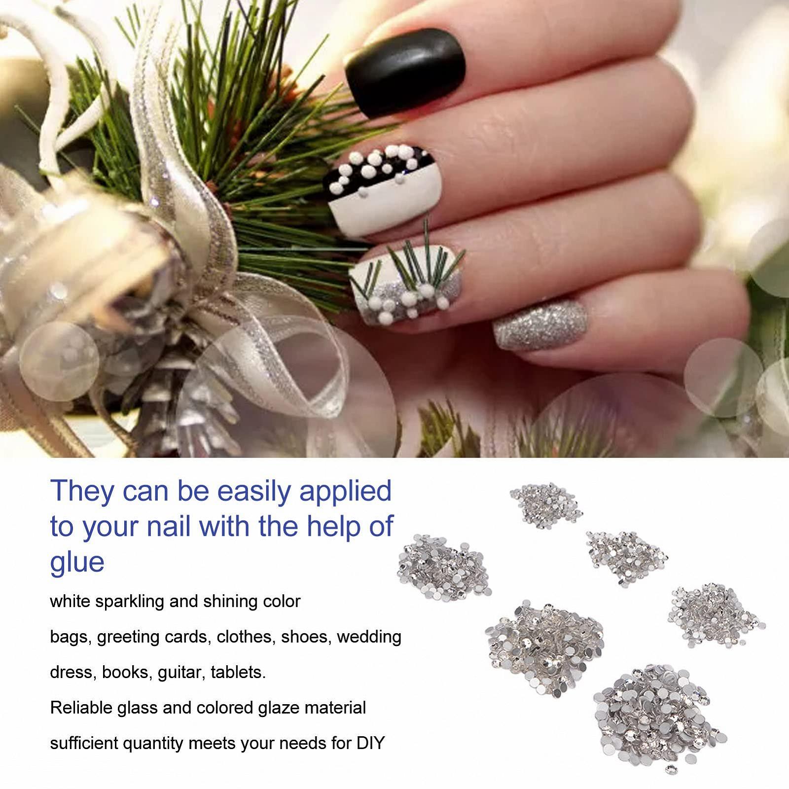Стразы для ногтей Белый, 1 пакетик, фото №7 Стразы для ногтей Белый, 1 пакетик, фото №7