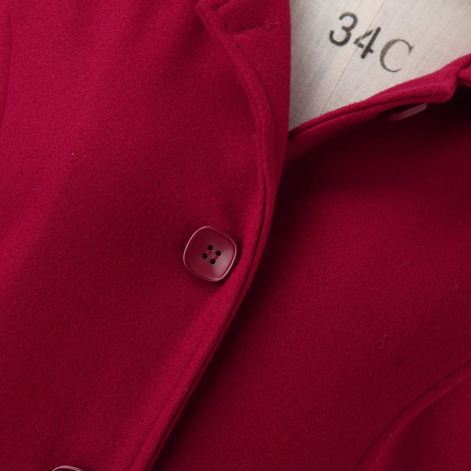 Вовняне пальто середньої довжини, для жінок, фото №6 Вовняне пальто середньої довжини, для жінок, фото №6