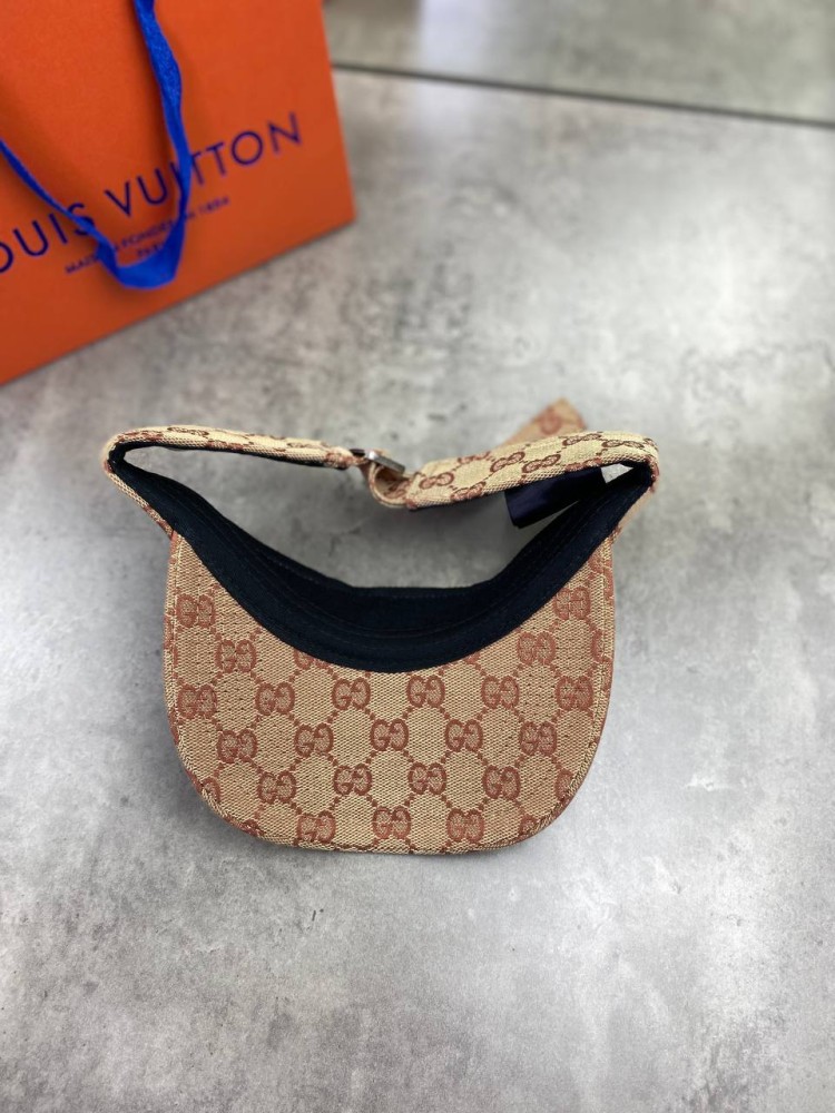 Коричневый козырек Gucci NY gu532, фото №2