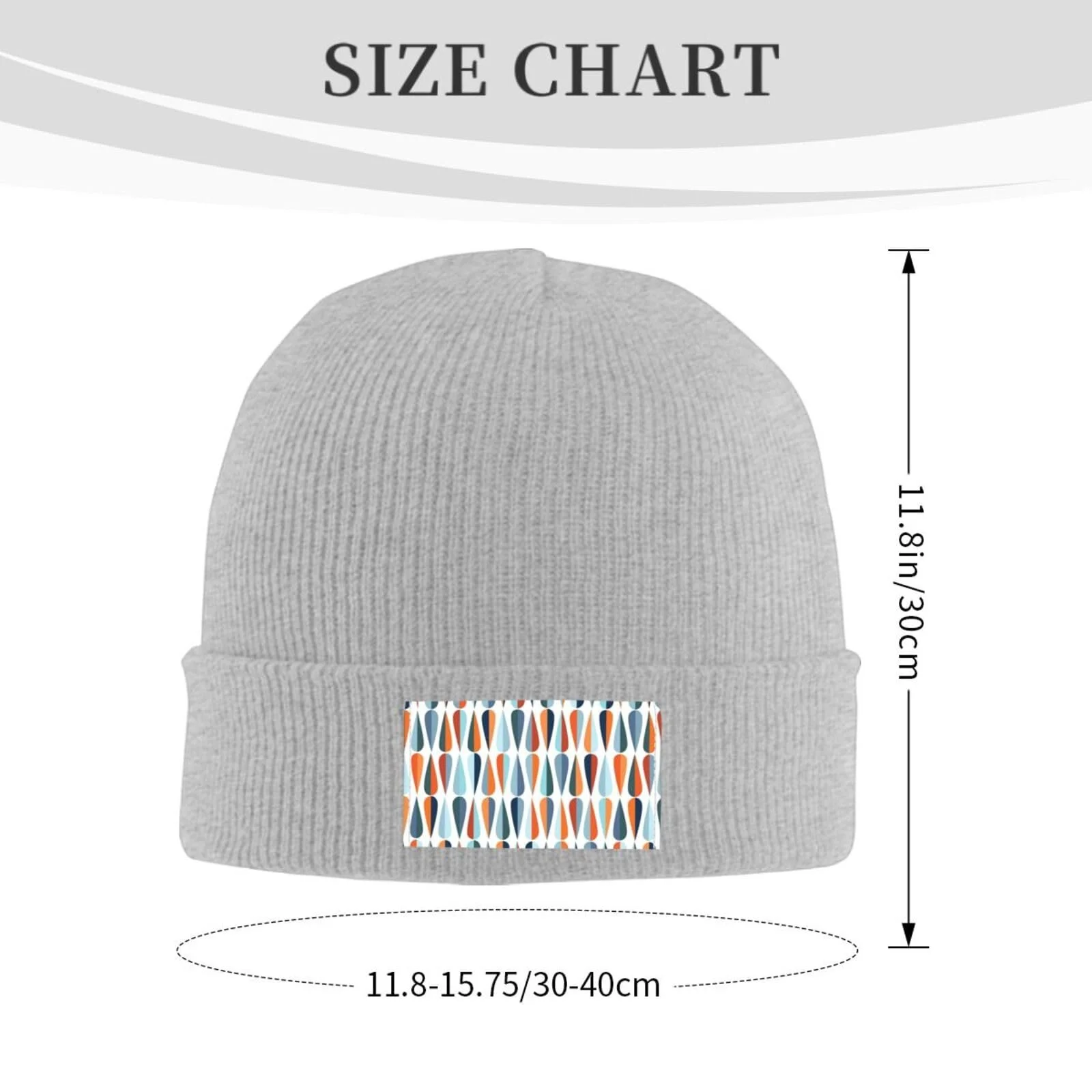 Шапка JBYJBX в стиле середины прошлого века с принтом в форме капель, фото №3 Шапка JBYJBX в стиле середины прошлого века с принтом в форме капель, фото №3