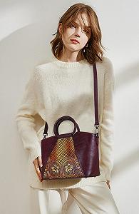 Сумка женская LE TEULO кожаная с ручкой сверху Винтажная сумка через плечо Большая сумка-шоппер для женщин для школы и шоппинга synthetic.ua - Фото 1