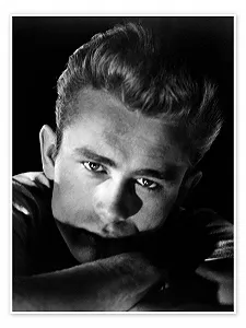 Постер James Dean 30 x 40 см Black - Фото 1