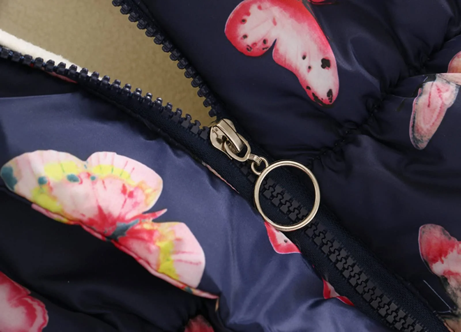 Дитяча пухова куртка з капюшоном, зимова куртка для дівчаток, фото №4