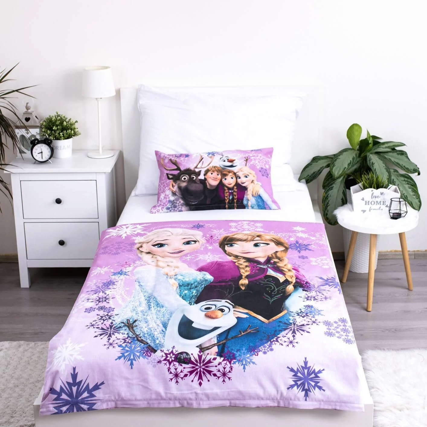 Дитяча Постільна Білизна Disney Frozen Анна Ельза Подушка Ковдра 100 x 135 см, фото №2