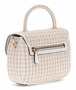 Сумка з верхньою ручкою GUESS Mirema Flap Білий Мульті synthetic.ua - Фото 1