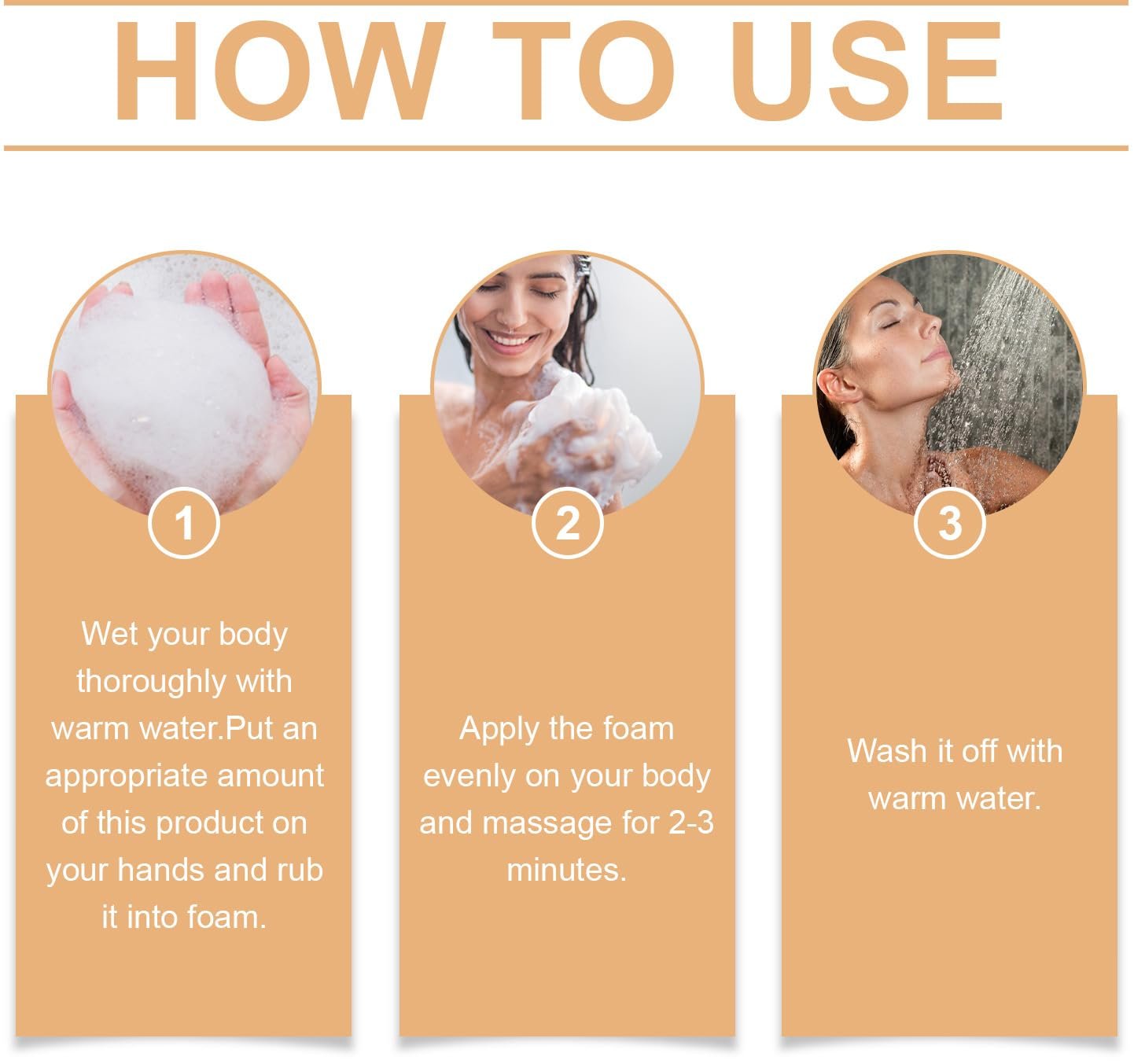 Гель для душу з хурмою для видалення запаху 5 шт, фото №8