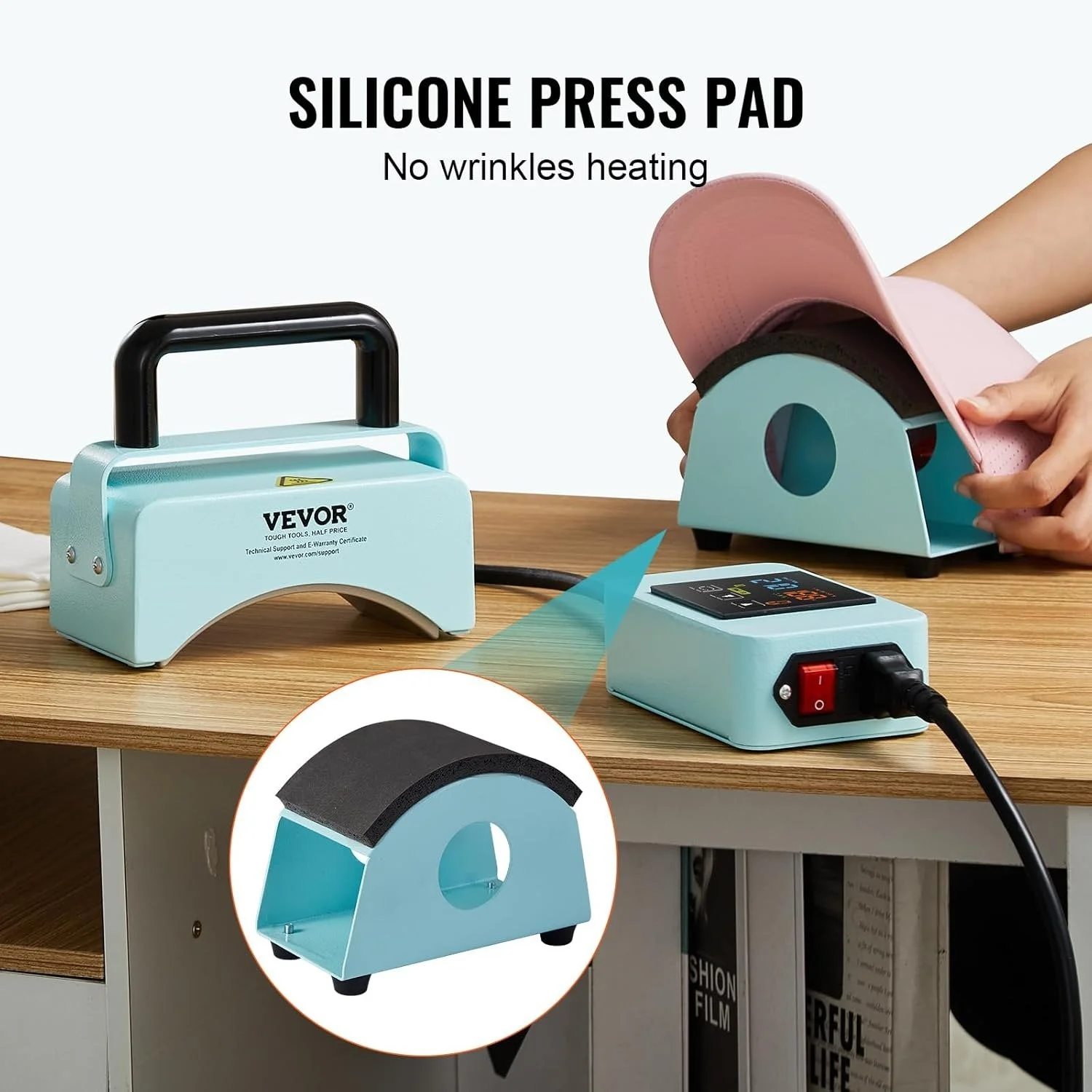 Настільний прес для сублімації VEVOR DF55A Blue, фото №4 Настільний прес для сублімації VEVOR DF55A Blue, фото №4