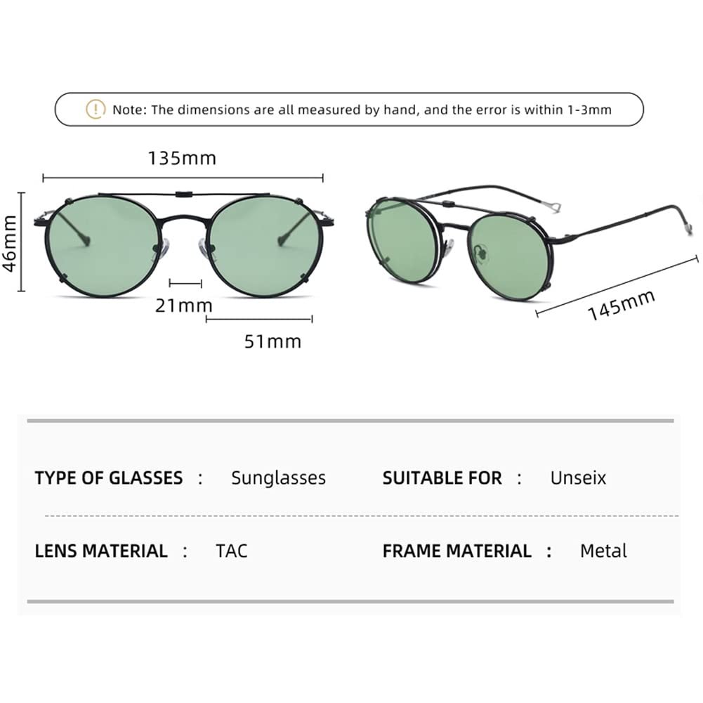 Сонцезахисні окуляри з відкидними лінзами Kachawoo з поляризованими лінзами, фото №5