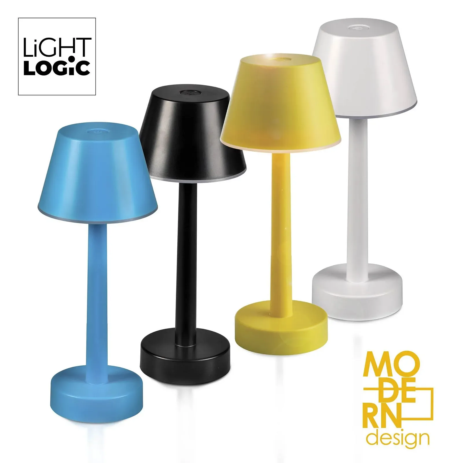 Настільна лампа LightLogic LL JERE DIM RGB BL Акумуляторна Синя, фото №10