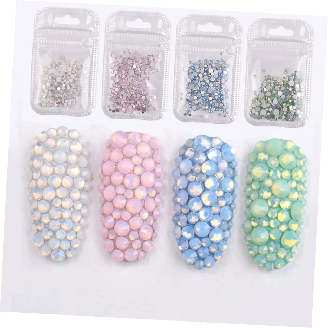 Стрази для манікюру Скляні Різнокольорові аксесуари, фото №6
