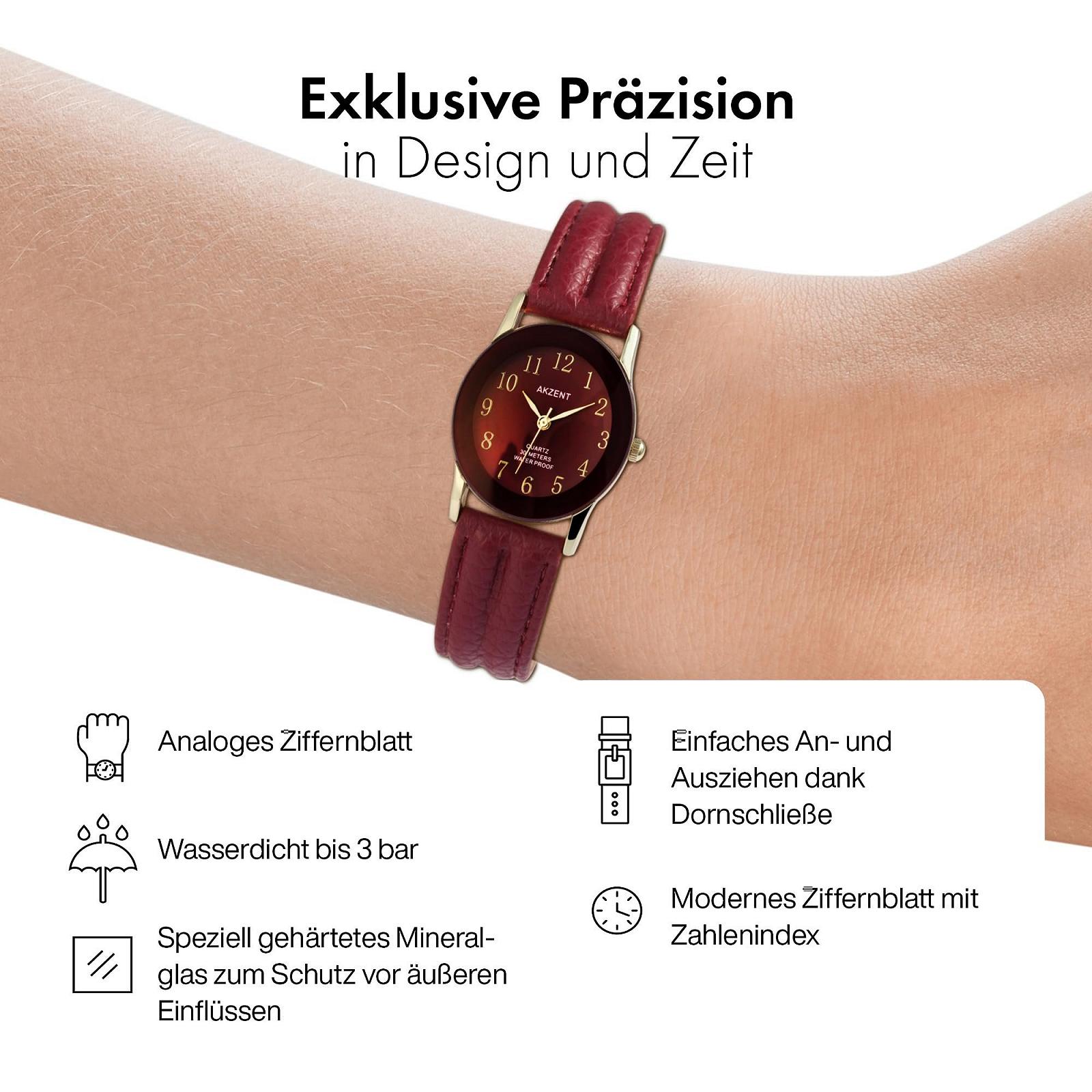 Женские часы Akzent Искусственная кожа Пряжка Аналоговый Кварц 1900273, фото №3