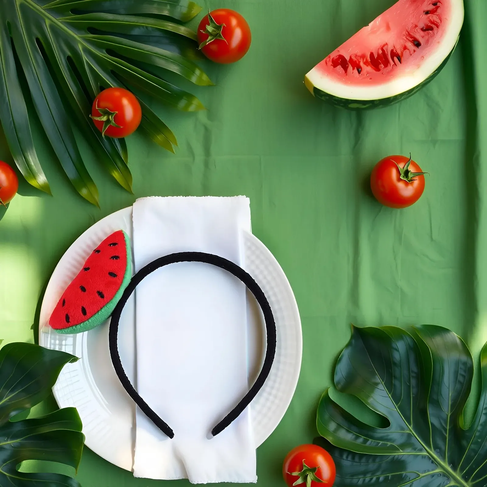 Обруч на Голову для Дівчат з Гумкою для Волосся, фото №5