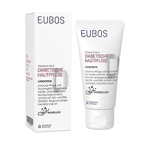 Крем для рук EUBOS Diabetic Skin Care з ектоїном та мікросріблом Vegan 50 мл - Фото 1