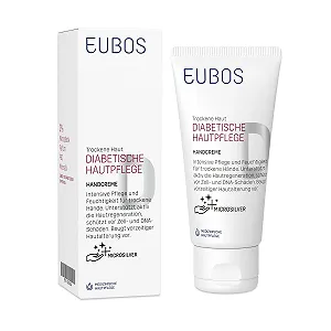 Крем для рук EUBOS Diabetic Skin Care з ектоїном та мікросріблом Vegan 50 мл - Фото 1