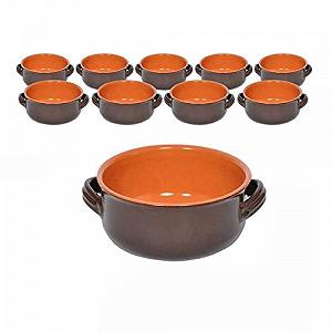 Каструля Home Shop italia Benegamo Familia Terracotta 8 см 9 шт. темно-коричневий - Фото 1