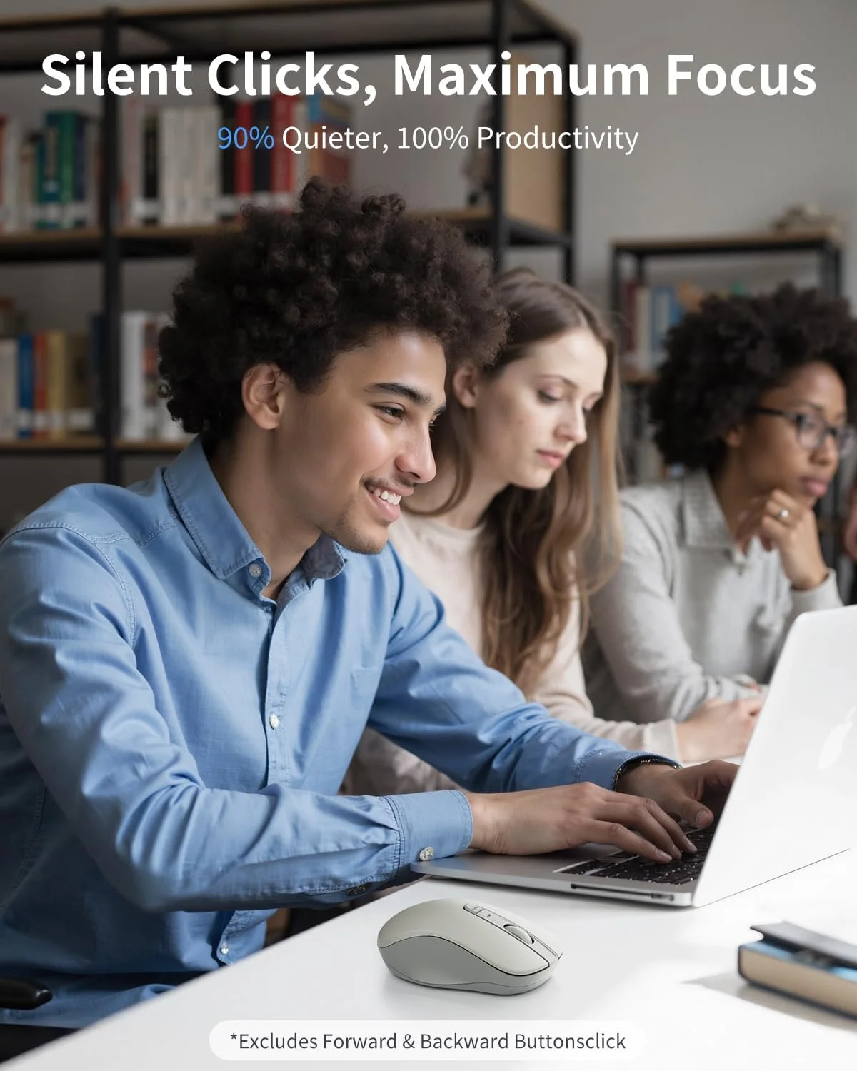 Мышь Беспроводная Lenovo WL300 Bluetooth с тихими нажатиями, 3 регулируемых DPI, фото №5