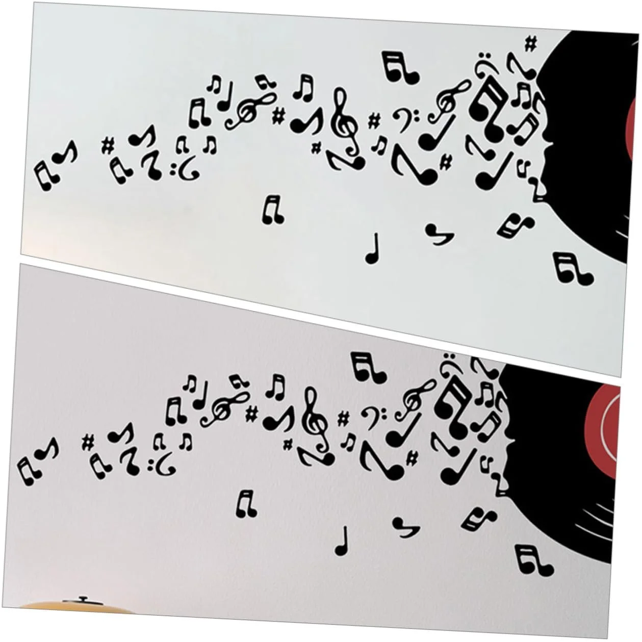 Наклейка для стін VANZACK 2 Sheets Vinyl Music Records Self-Adhesive Removable Reusable, фото №5