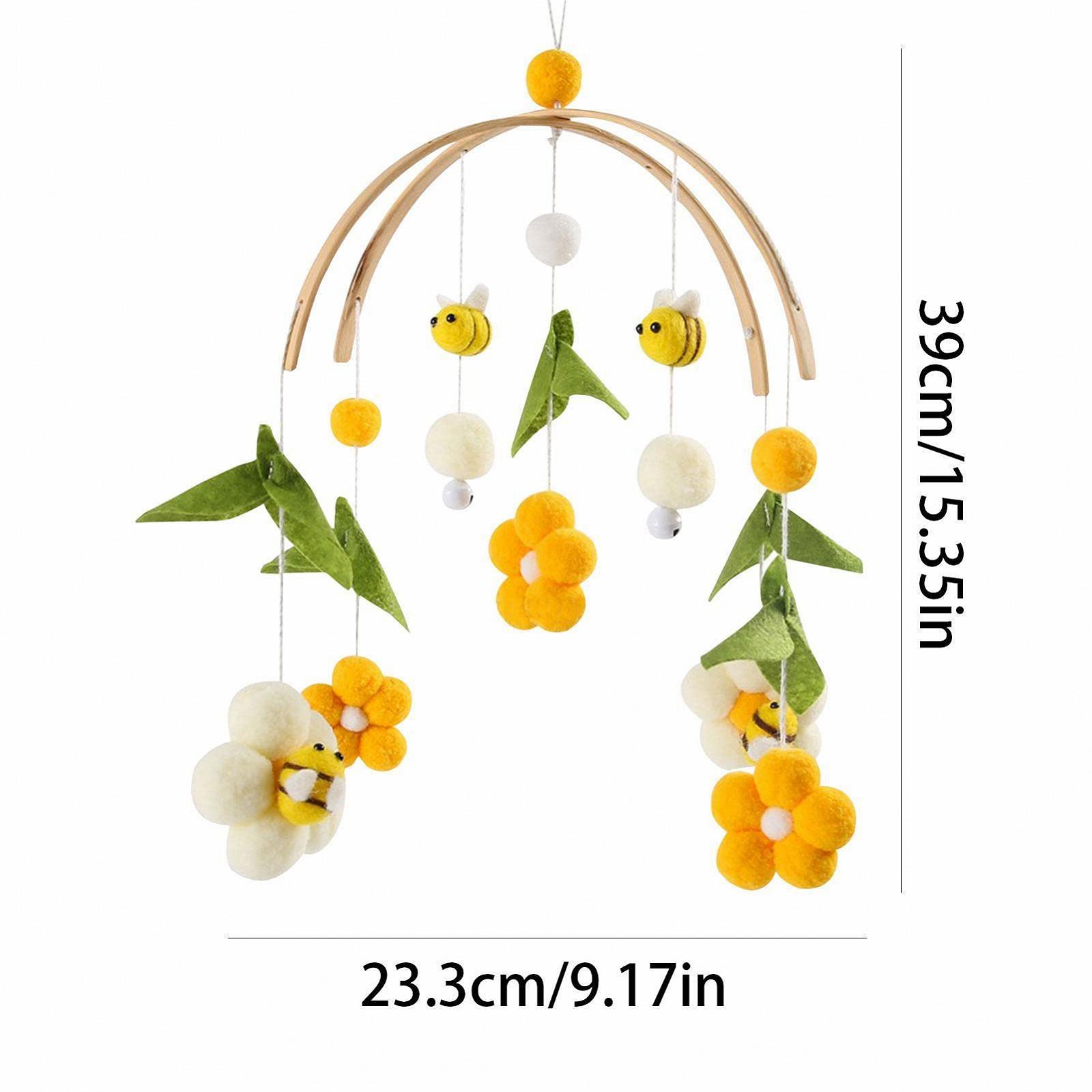 Мобиль Baby Wind Chimes Honey Bee Crib Baby Bed Bell Handmade Hanging Toy Цветок, фото №2