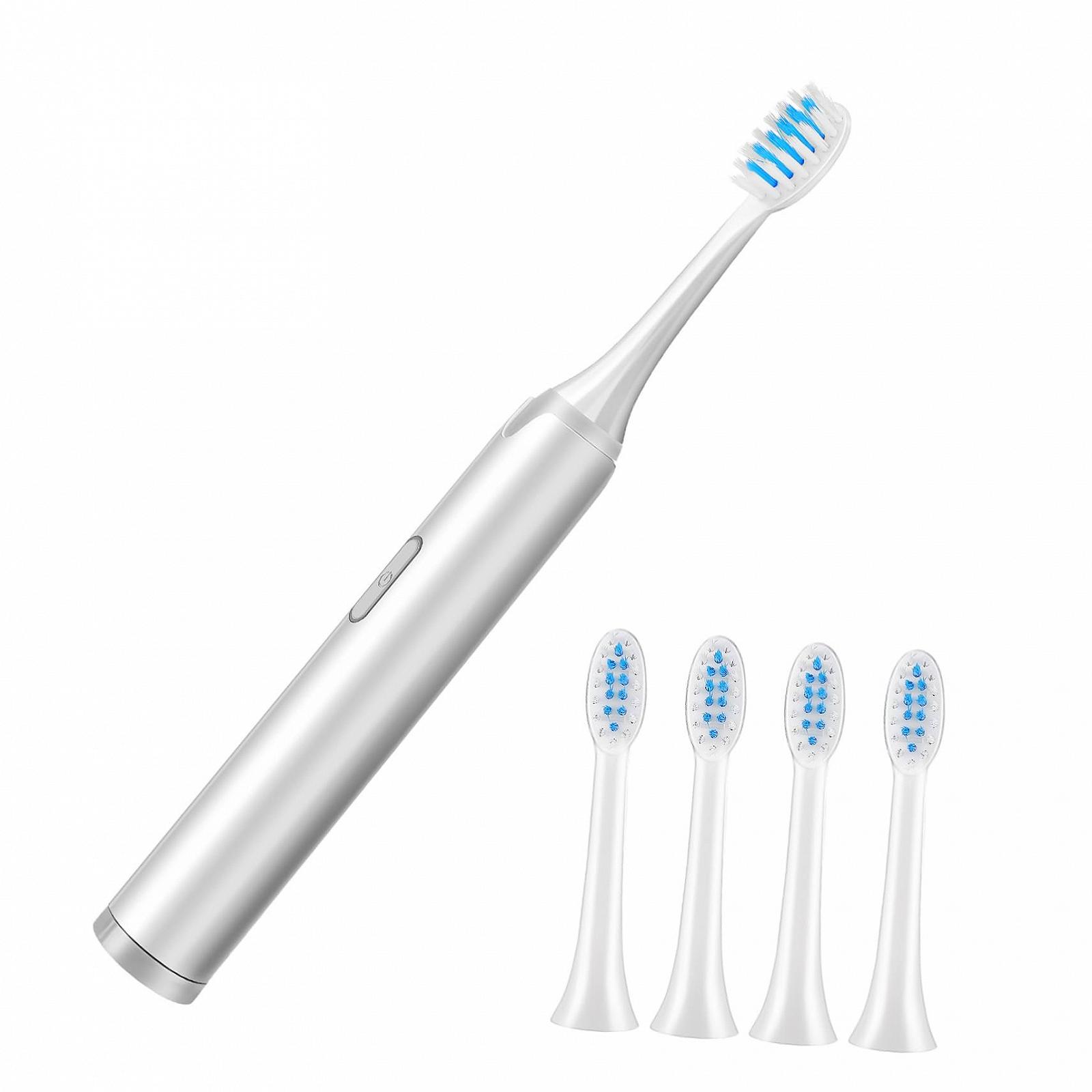 Електрична зубна щітка VALICLUD м'яка ABS White 1 шт., фото №1