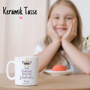 Персонализированная Чашка Школьница 2025 С Единорогом 330 мл Керамическая synthetic.ua - Фото 1