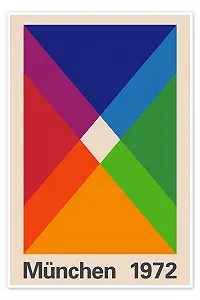 Постер The USUAL DESIGNERS Munich 1972 40 x 60 см Цветной - Фото 1