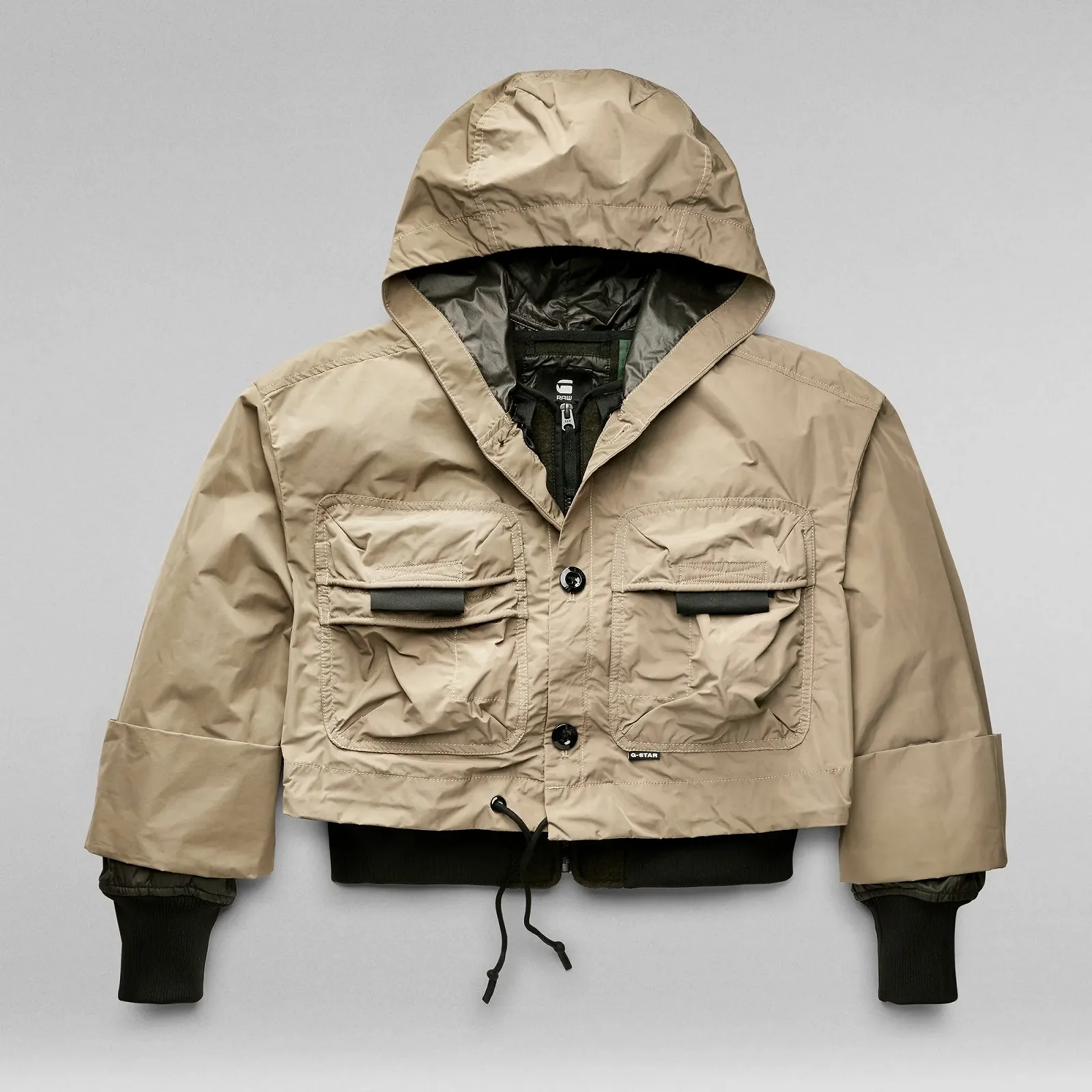 Жіноча куртка G‑Star RAW Cropped 2 in 1 Jacket - M, фото №4