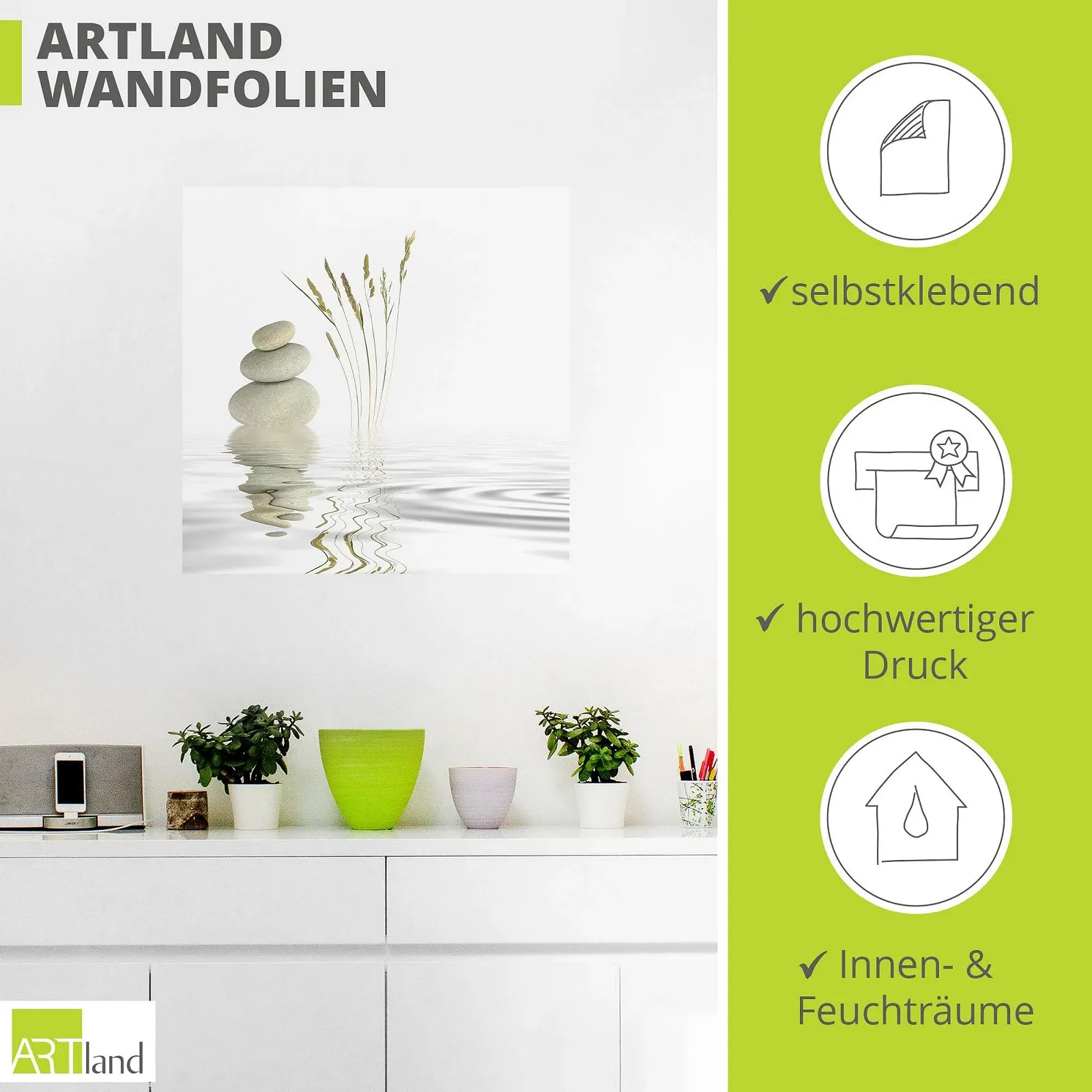 Наклейка на стіну ARTland T5VB Азіатські мотиви 30 x 30 см, фото №3 Наклейка на стіну ARTland T5VB Азіатські мотиви 30 x 30 см, фото №3