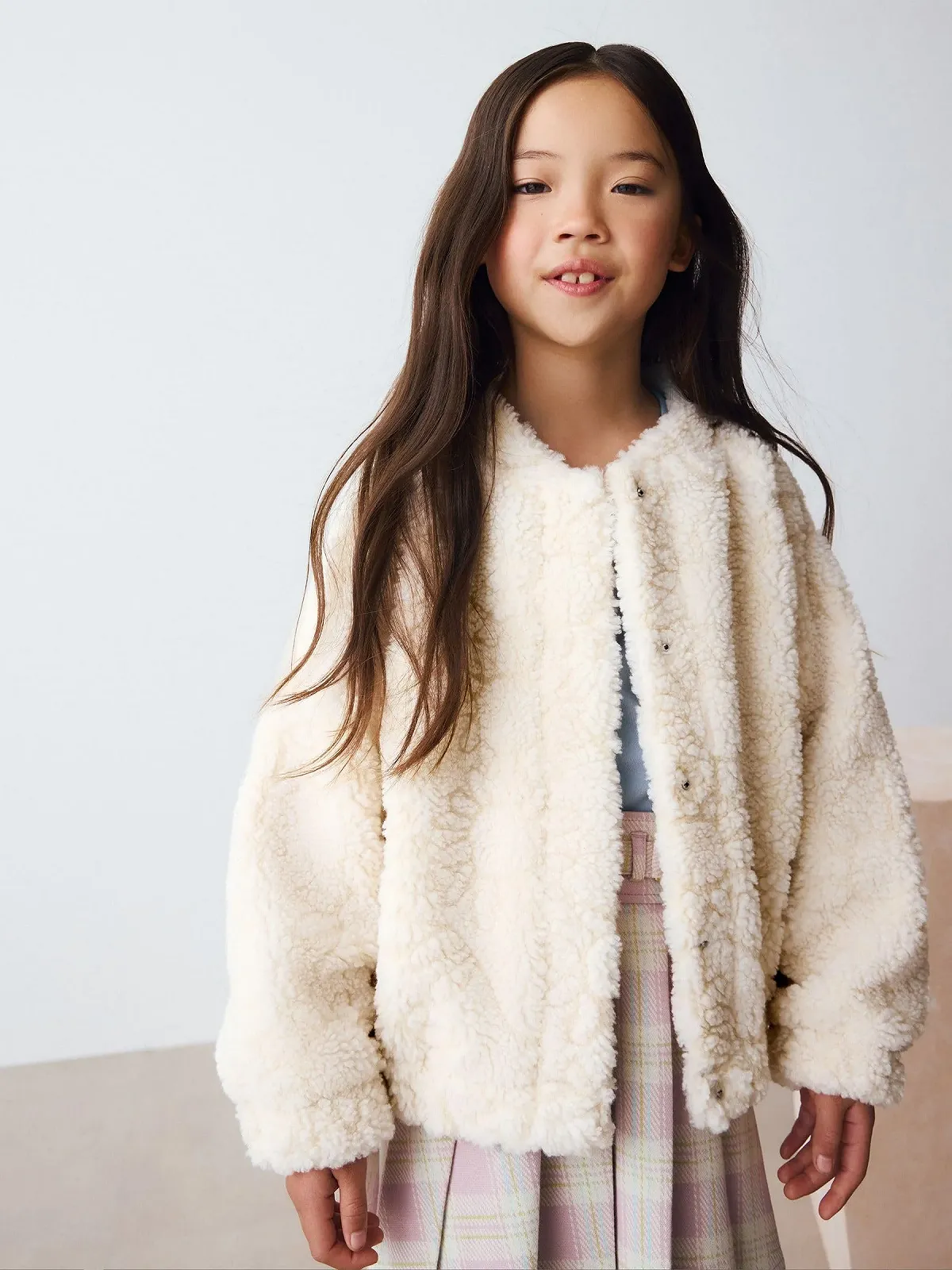 Куртка Borg для девочки Next, Подсолнух, фото №2