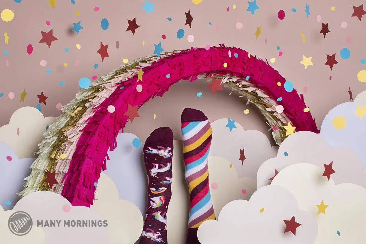 Шкарпетки гомілкові Many Mornings The Unicorns Унісекс, фото №2 Шкарпетки гомілкові Many Mornings The Unicorns Унісекс, фото №2