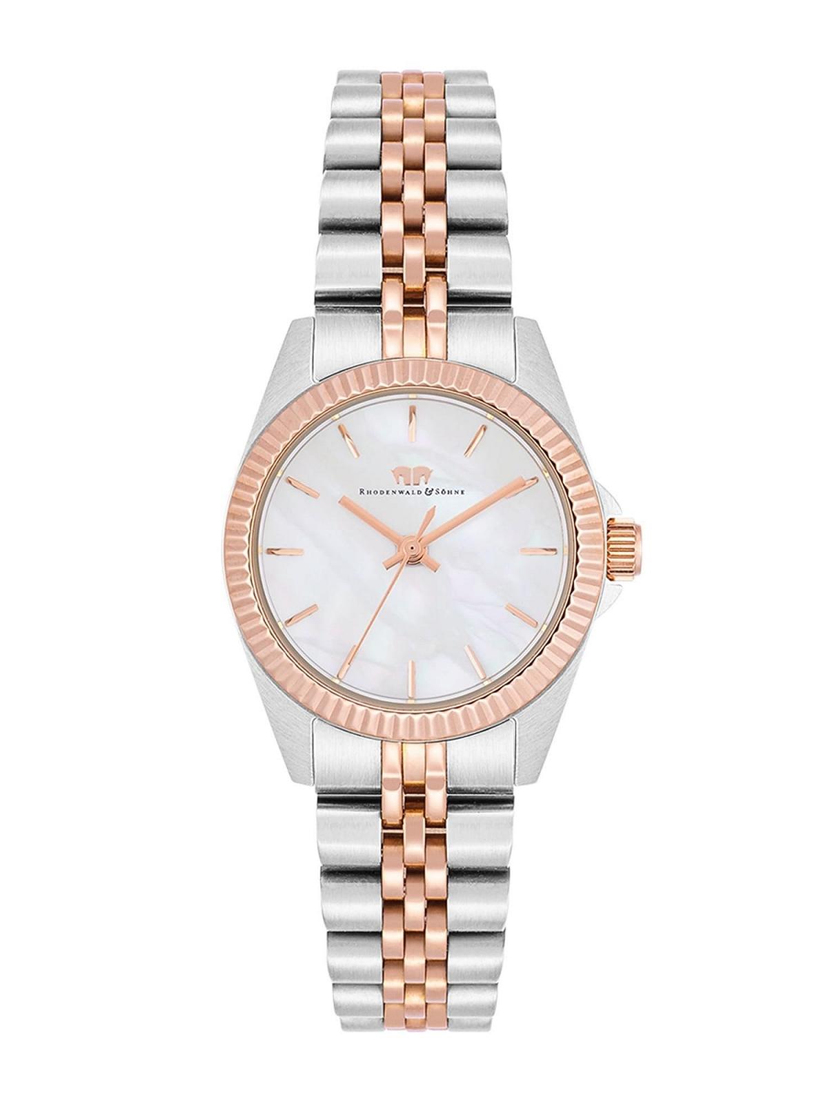 Женские часы Rhodenwald & Söhne 10010366 Кварцевый Аналоговый Японский Механизм Серебристо-Розовое Золото, фото №1 Женские часы Rhodenwald & Söhne 10010366 Кварцевый Аналоговый Японский Механизм Серебристо-Розовое Золото, фото №1