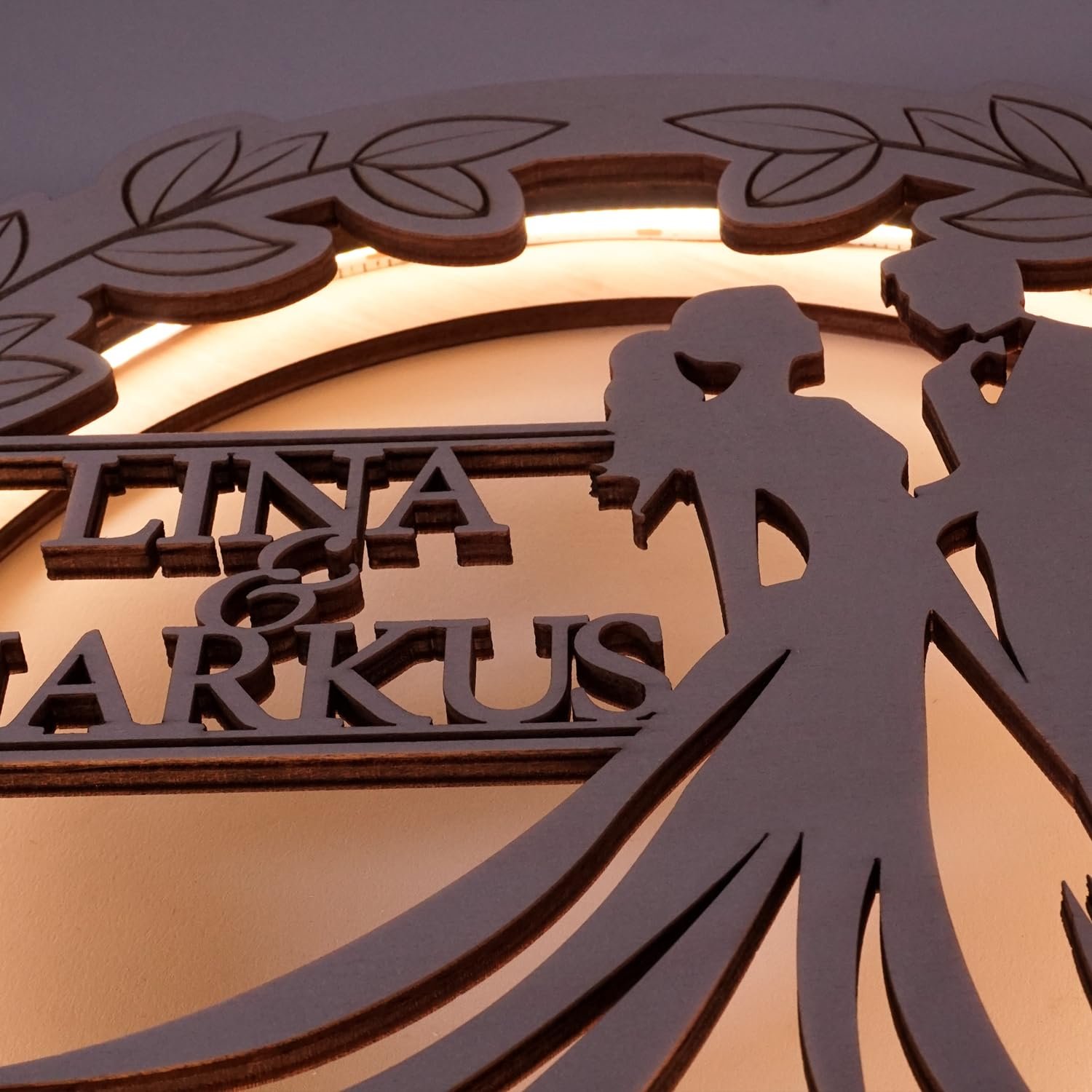 Настільна лампа Namofactur USB Фанера тополі, фото №2