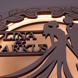 Настільна лампа Namofactur USB Фанера тополі synthetic.ua - Фото 1